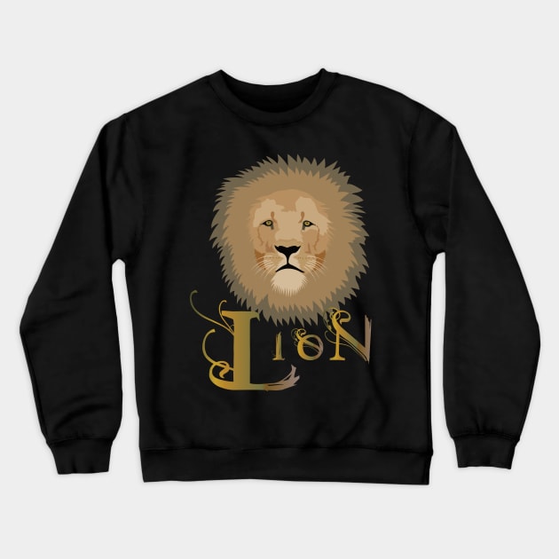 Lion Crewneck Sweatshirt by mypointink